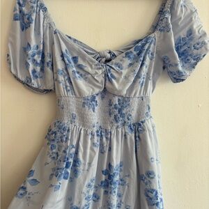 Hollister Blue Floral Dress